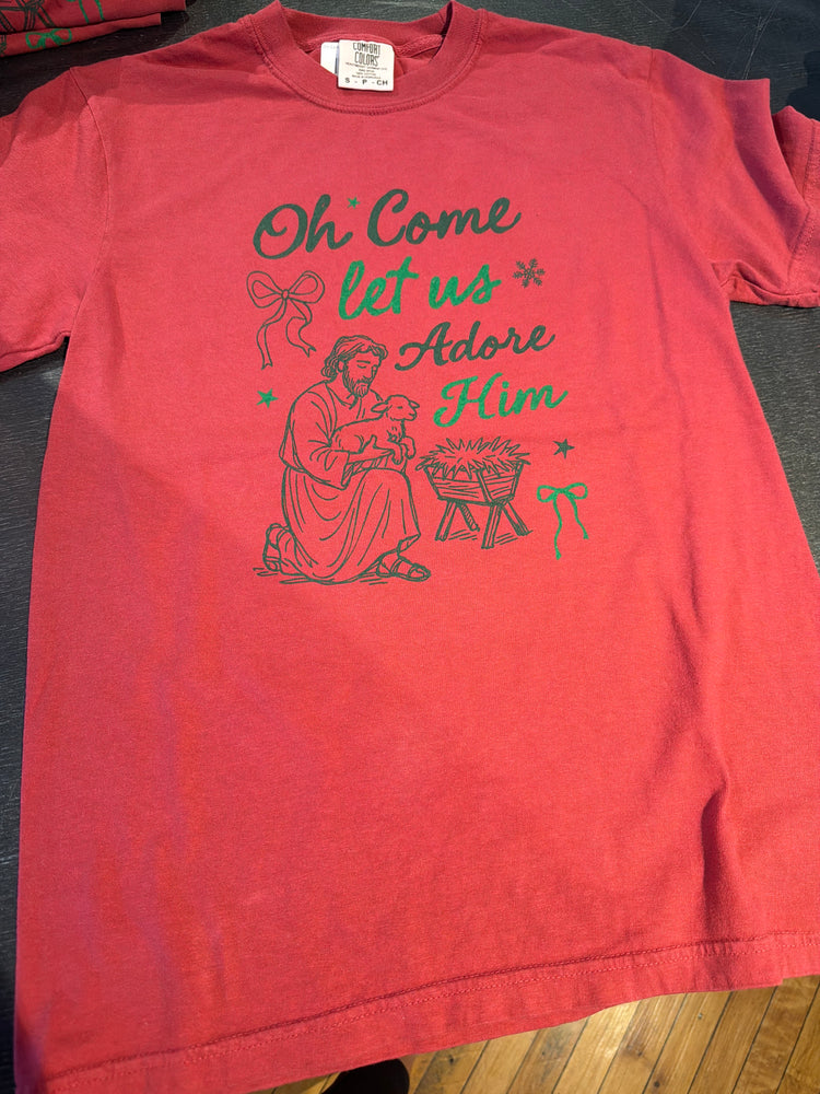 Oh Come Let us Adore Him Tee