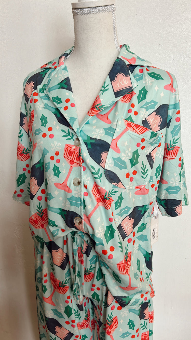 Holiday Champagne Pajama Set