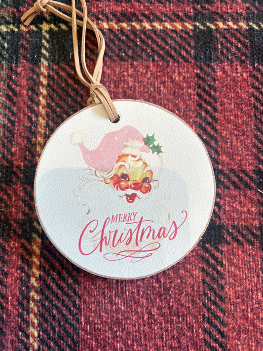Pink Santa Merry Christmas