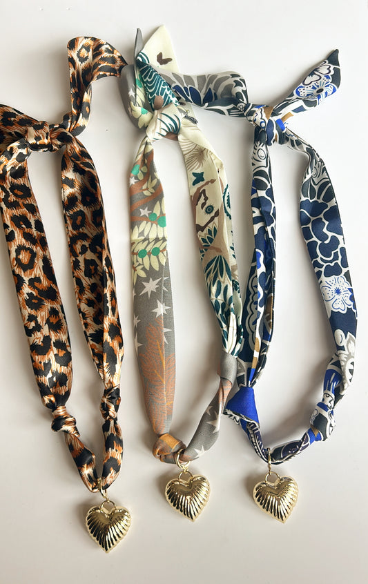 Lillie scarf Charm Necklace