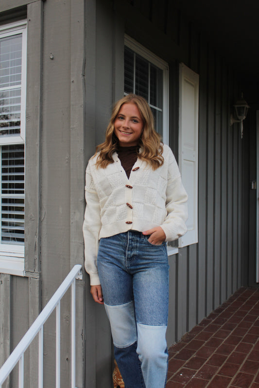 Oatmeal Cardigan Sweater