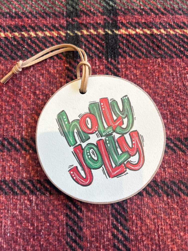 Holly Jolly Ornament