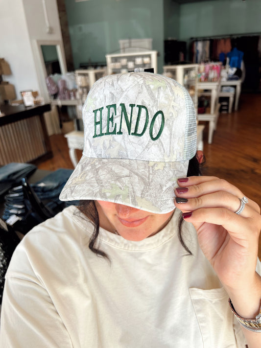 HENDO Camouflage Print Trucker Hat