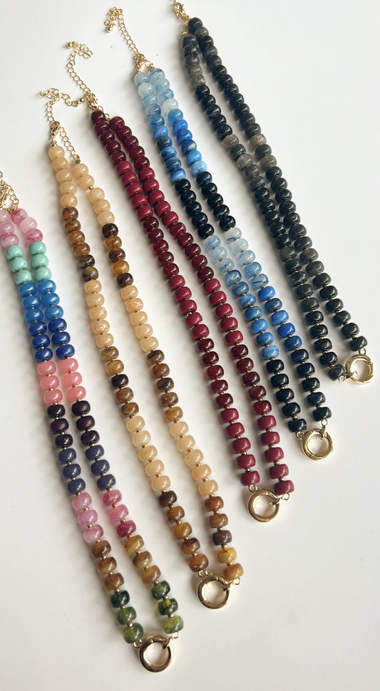 Tiara Beaded Toggle Necklace