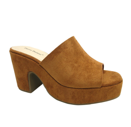 Tayla Mocha Suede Block Heel