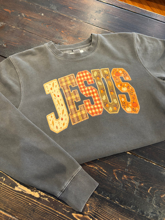 Jesus Quilted Independent Crewneck