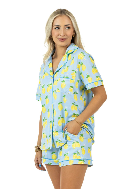 Zesty Lemons Matching PJ Set
