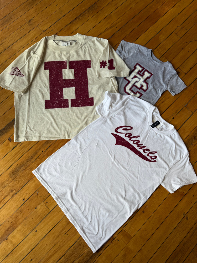 H Graphic logo cropped tee