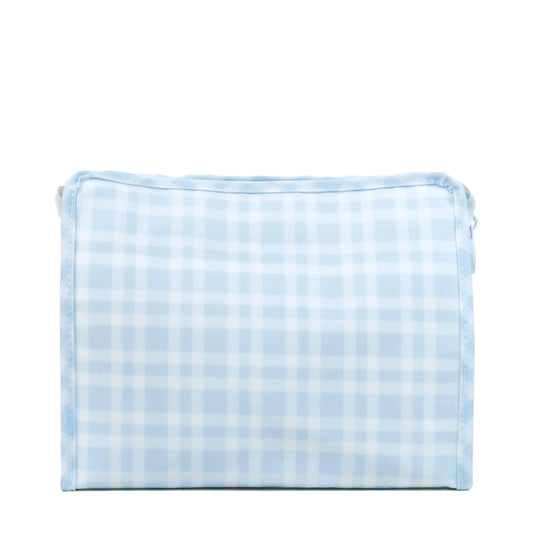 ROADIE LARGE Zip Pouch- PIMLICO PLAID BLUE