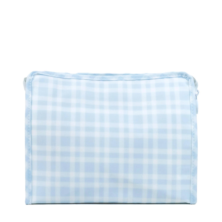 ROADIE LARGE Zip Pouch- PIMLICO PLAID BLUE
