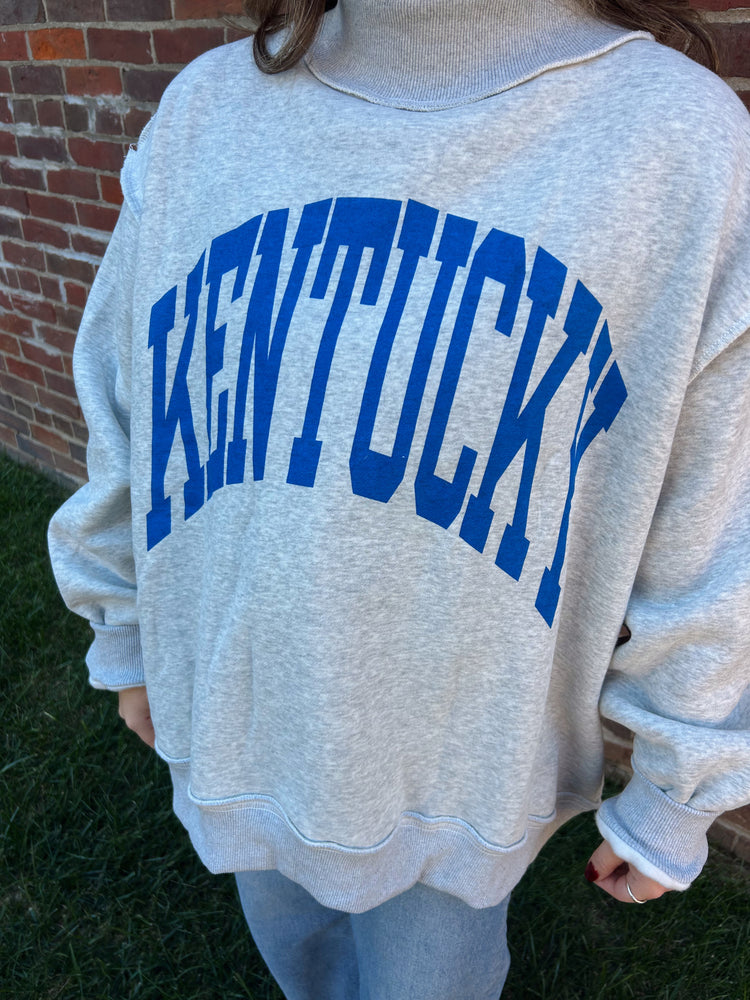 KENTUCKY/KY Reversible Mock Neck Crewneck