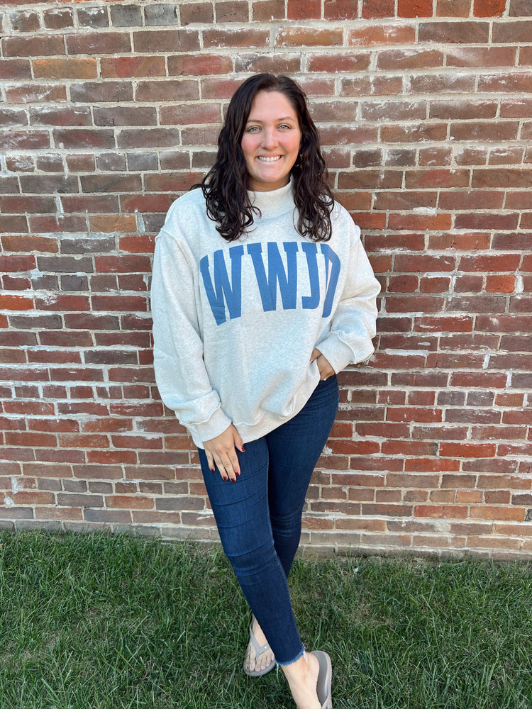WWJD/AMEN Reversible Mock Neck CREW