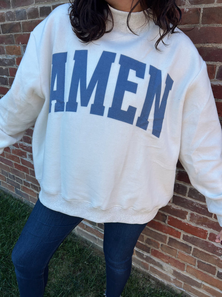 WWJD/AMEN Reversible Mock Neck CREW
