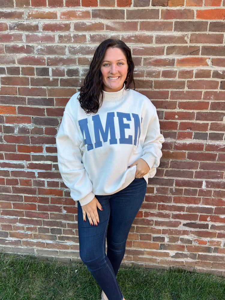 WWJD/AMEN Reversible Mock Neck CREW