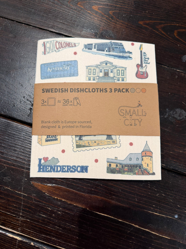 Henderson, KY Swedish cloths set of 3