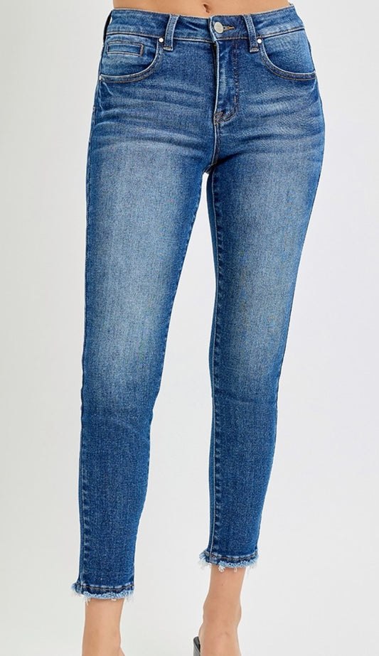 Lauren Mid-Rise Ankle Straight Jean