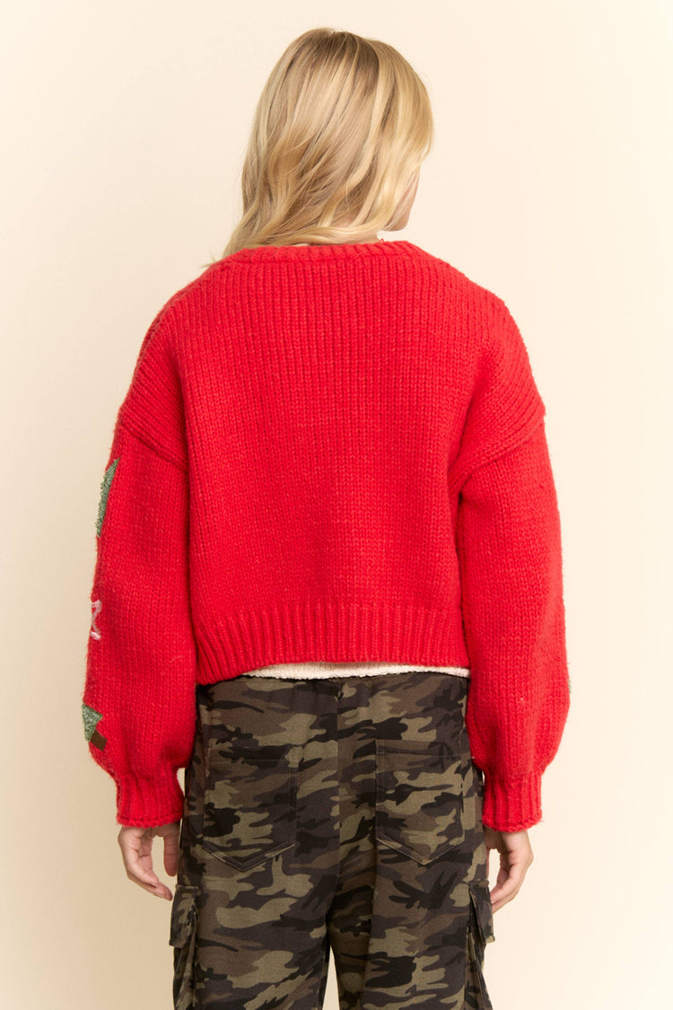 CHRISTMAS THEMED KNITTED CARDIGAN