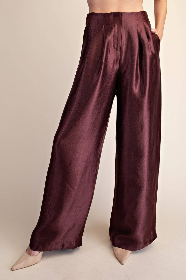 High-Waist Pleated Pants set