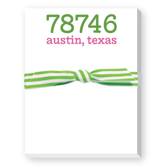 2024 ZIP CODE MINI NOTEPAD: KELLY
