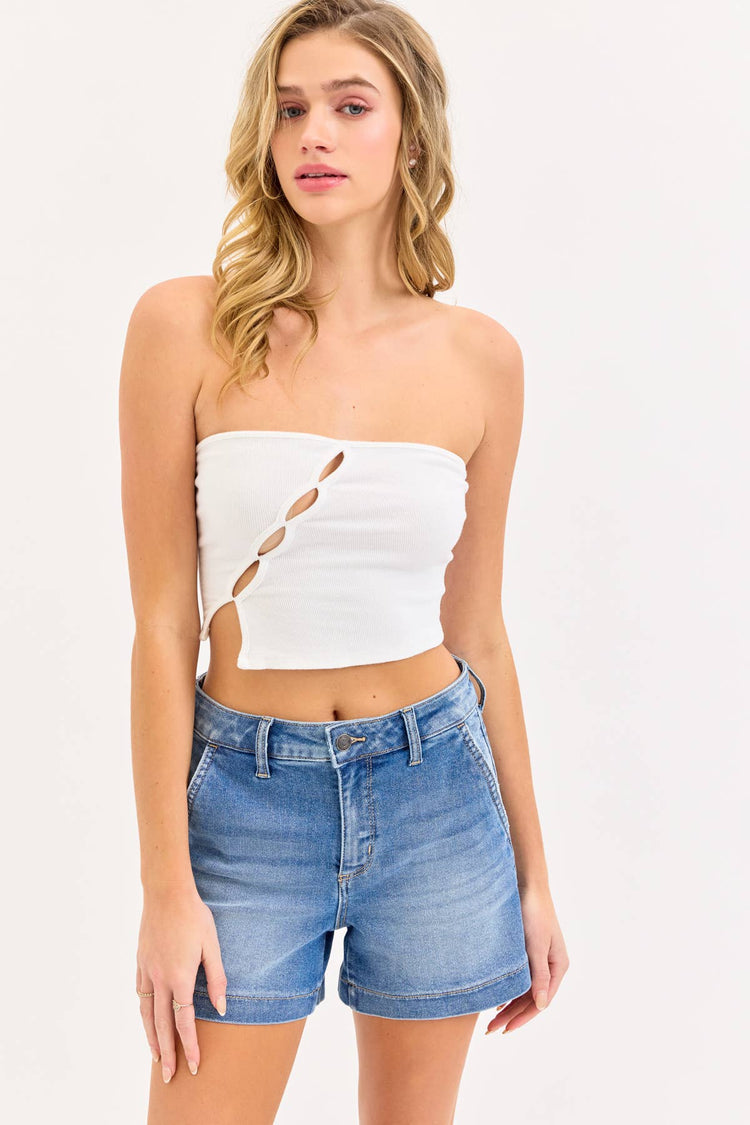 High Rise Trouser Shorts