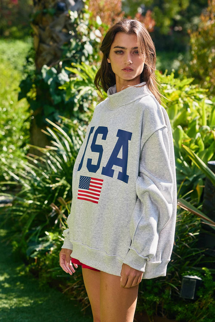 USA Reversible USA/America Graphic Sweatshirt