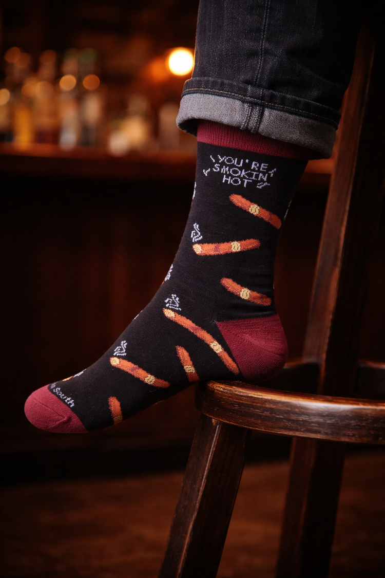 You're Smoking Hot Cigar Socks