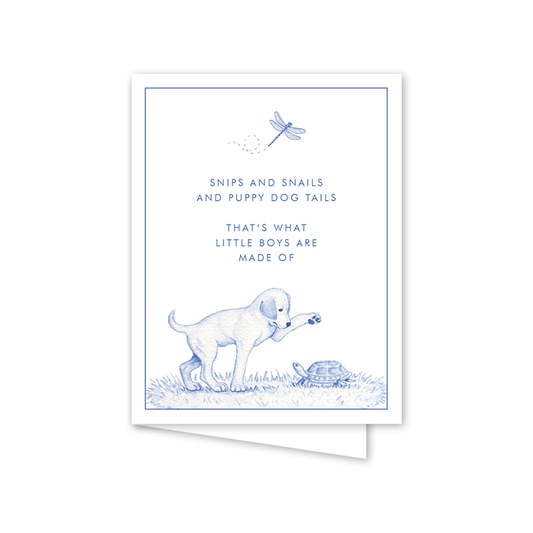 Snips and Snails Poem: Single Card