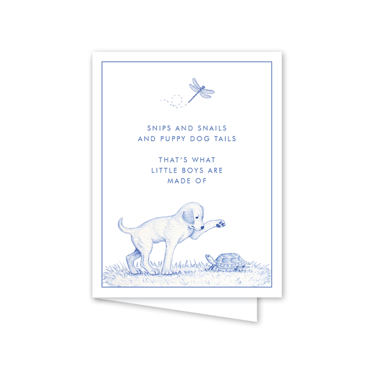 Snips and Snails Poem: Single Card