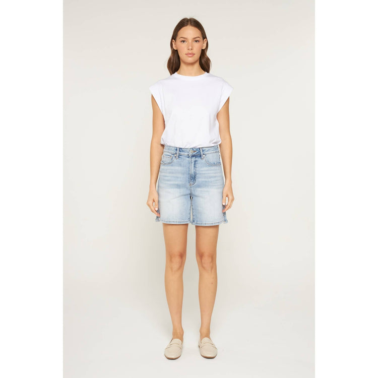 SUPER HIGH BERMUDA: LIGHT GREYISH BLUE