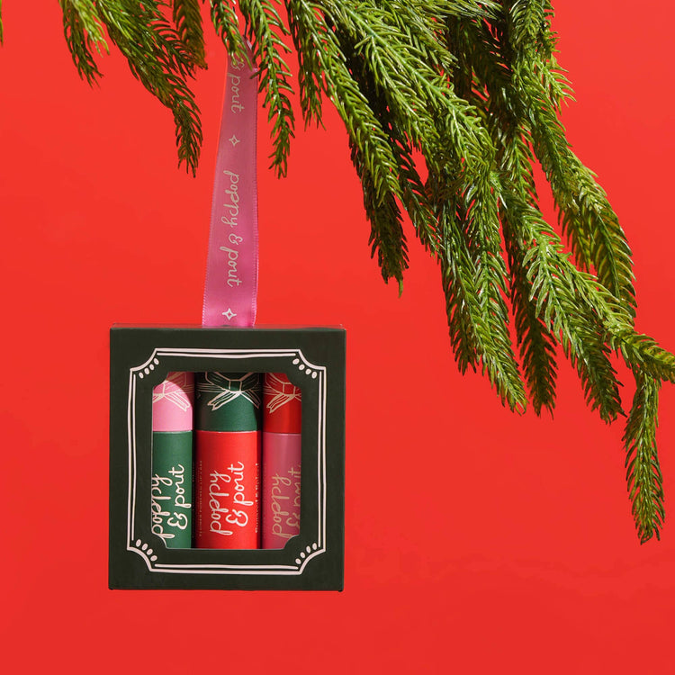 Limited Edition, Lip Balm Trio, Holiday, Ornament
