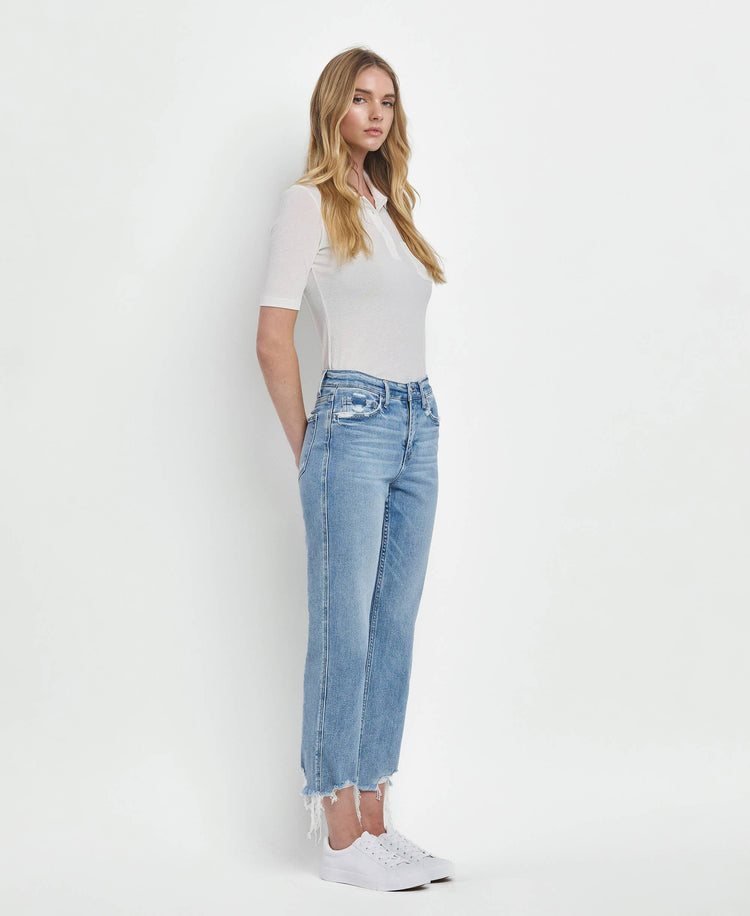 VICTORIA HIGH RISE REGULAR STRAIGHT JEANS