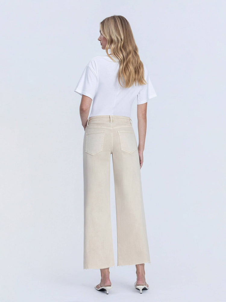 OLIVIA HIGH RISE CROP WIDE LEG JEANS