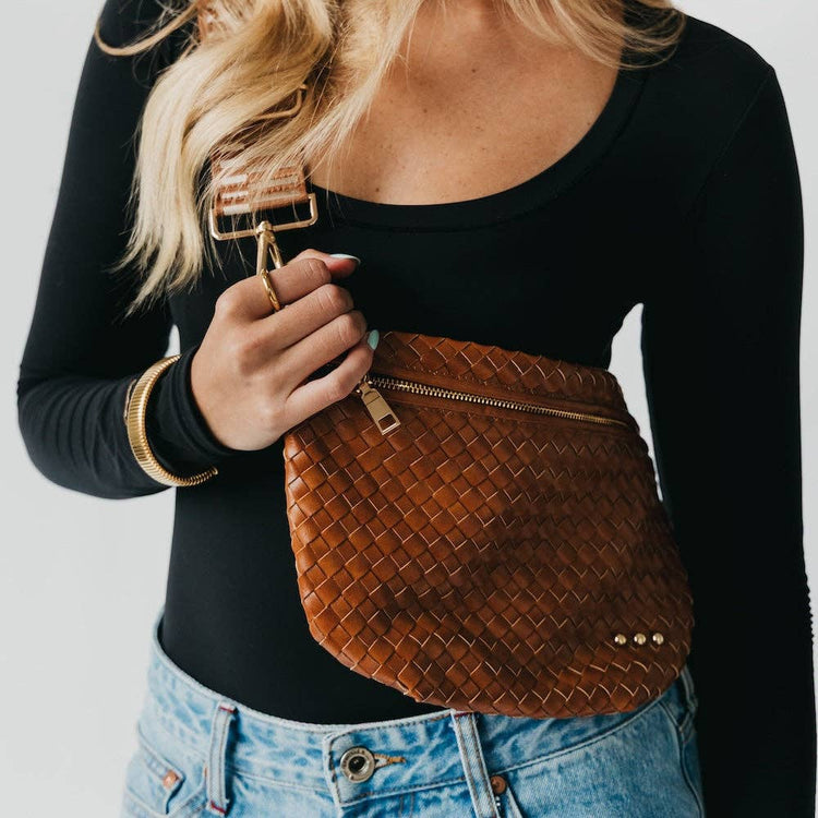 Westlyn Woven Bum Bag Wholesale - NEW COLOR ADDED!: Brown
