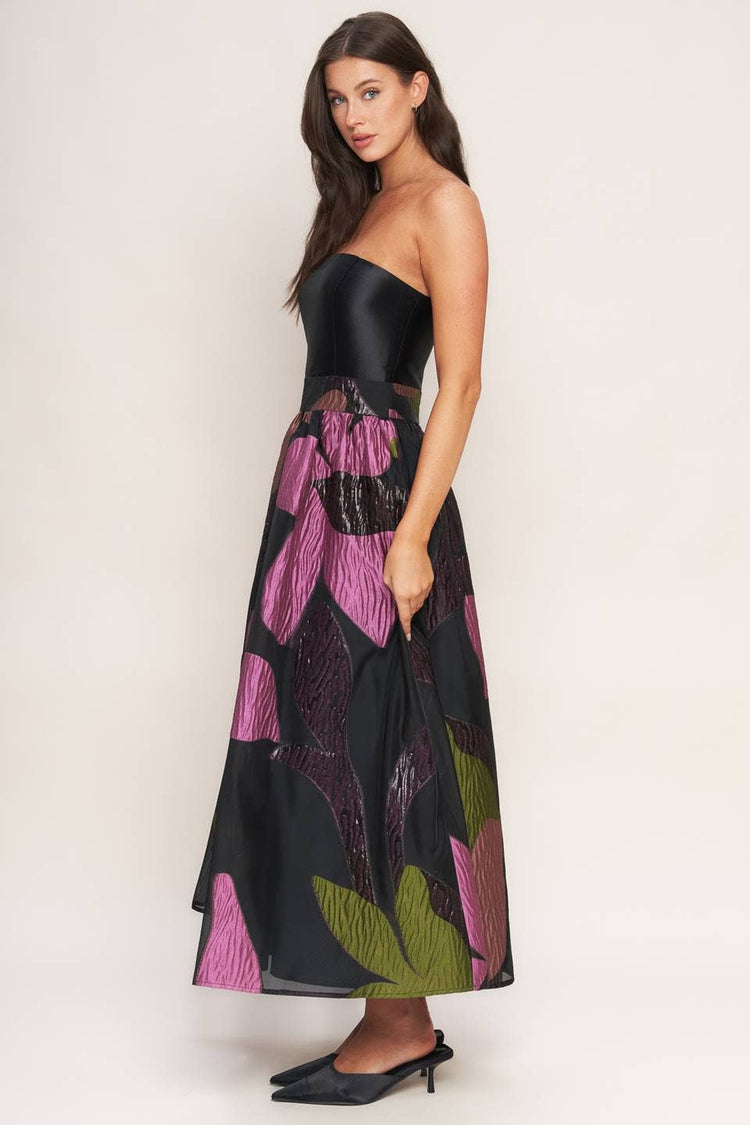 Floral Print Woven Midi Dress
