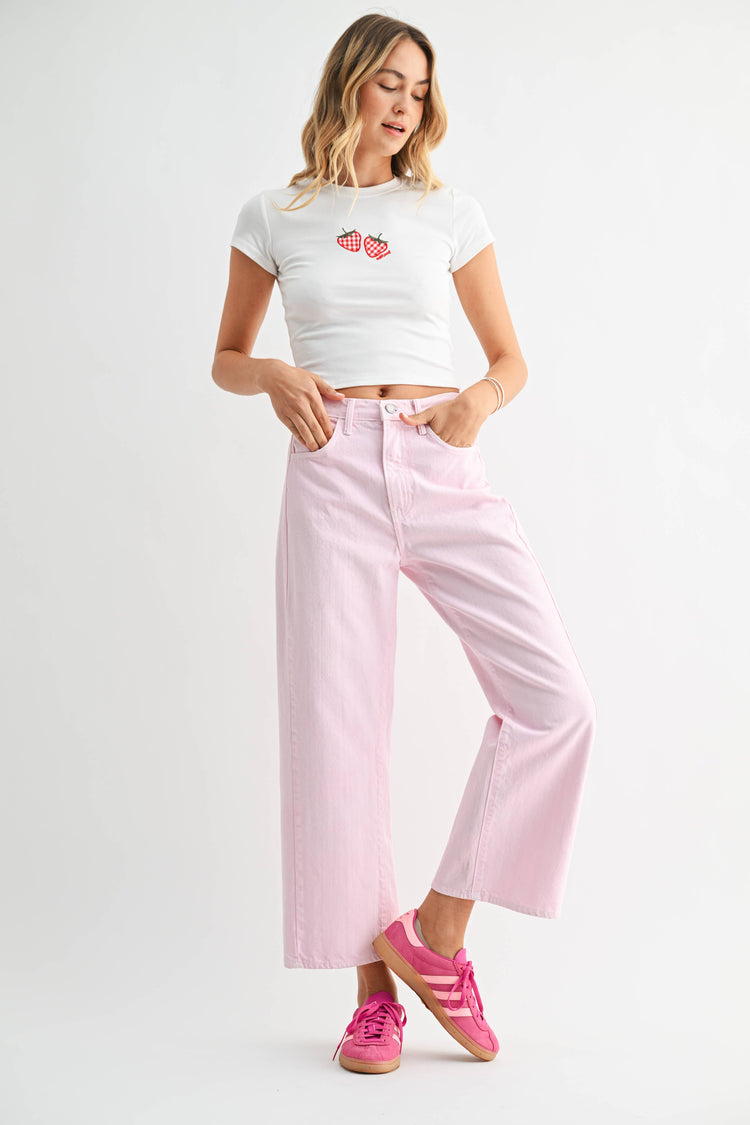 PINK - Barrel Jean Twist