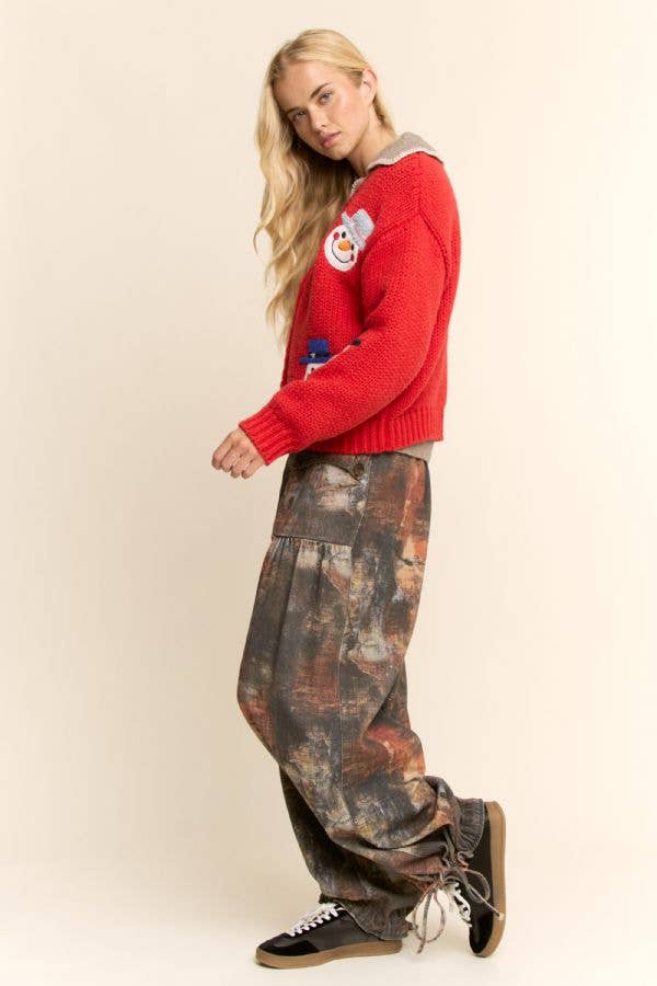 SNOWMAN HOLIDAY CARDIGAN