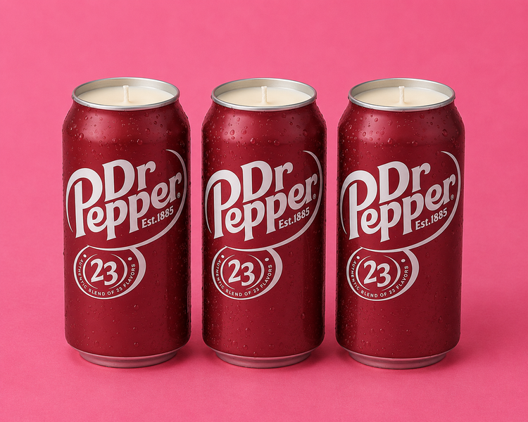 Dr. Pepper Upcycled Candle - Black Raspberry Vanilla