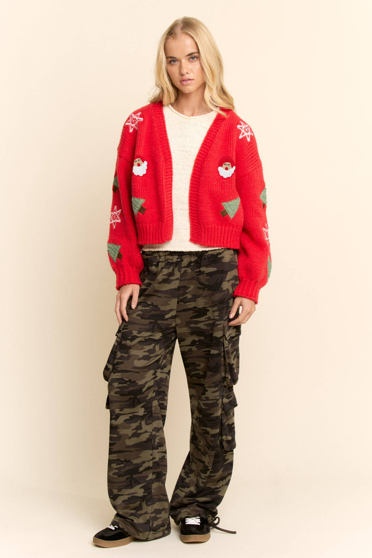 CHRISTMAS THEMED KNITTED CARDIGAN