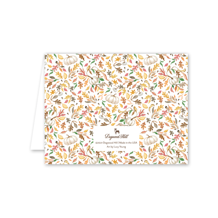 October Thanks Card: Single Card