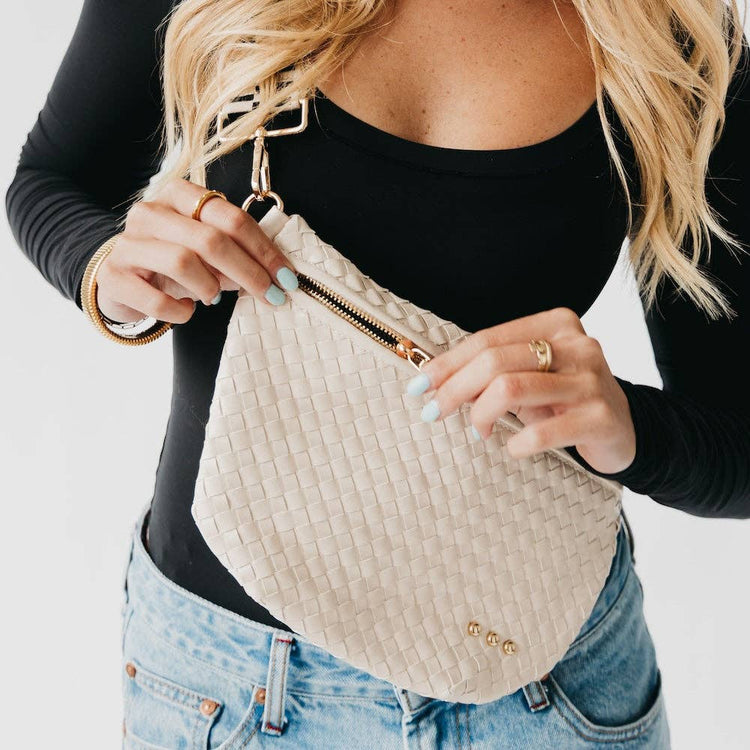 Westlyn Woven Bum Bag Wholesale - Cream
