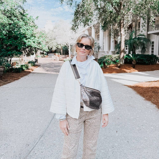 Westlyn Woven Bum Bag Wholesale - Metallic Gunmetal