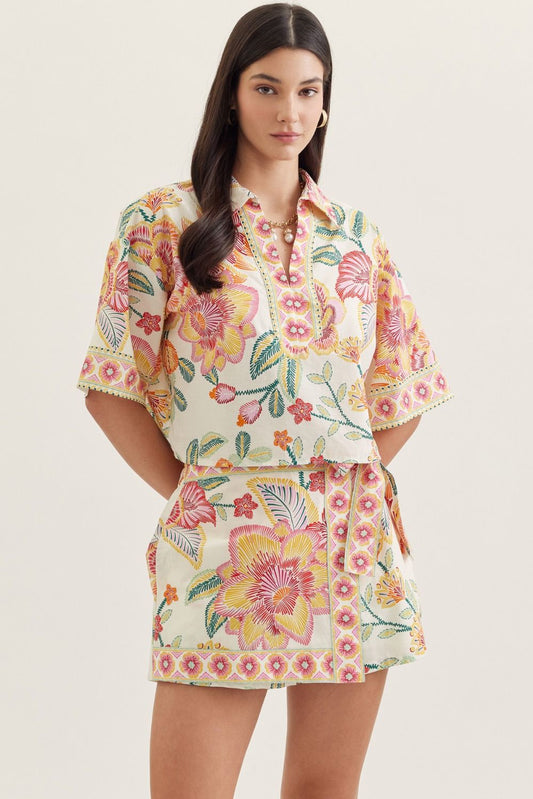 Botanical Print Skort and Top Set