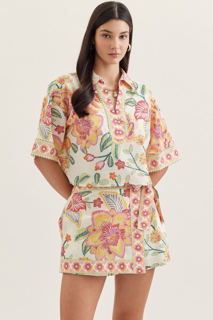 Botanical Print Skort and Top Set