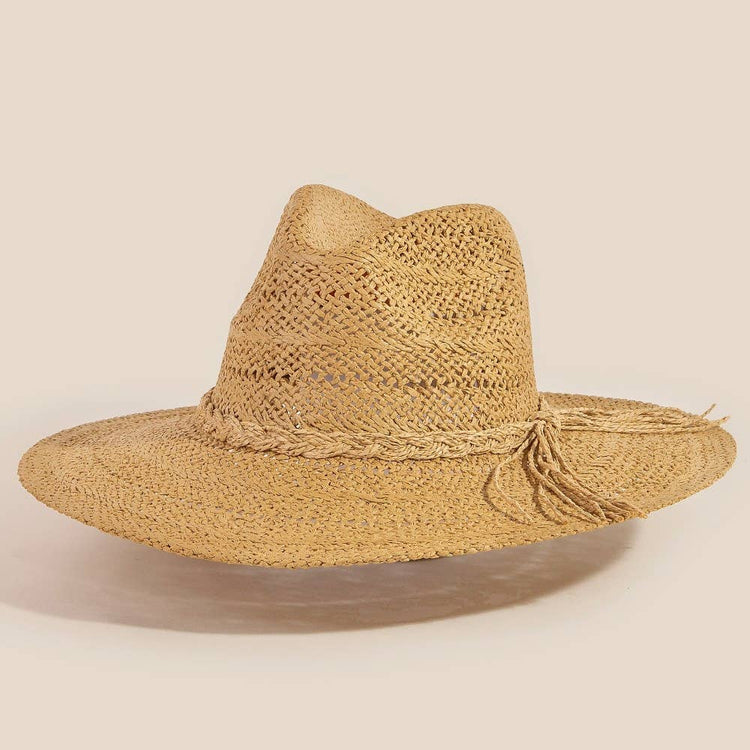 Braided Rope Band Straw Hat: TA